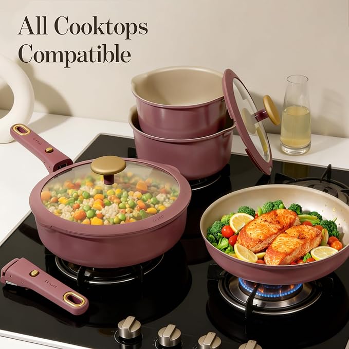 CAROTE 26 Pcs Pots and Pans Set, Nonstick Cookware Sets - Image 7