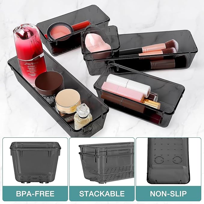 StorMiracle 16 PCS Drawer Organizer Set, 5 Varied Size Bathroom and kitchen - Image 3