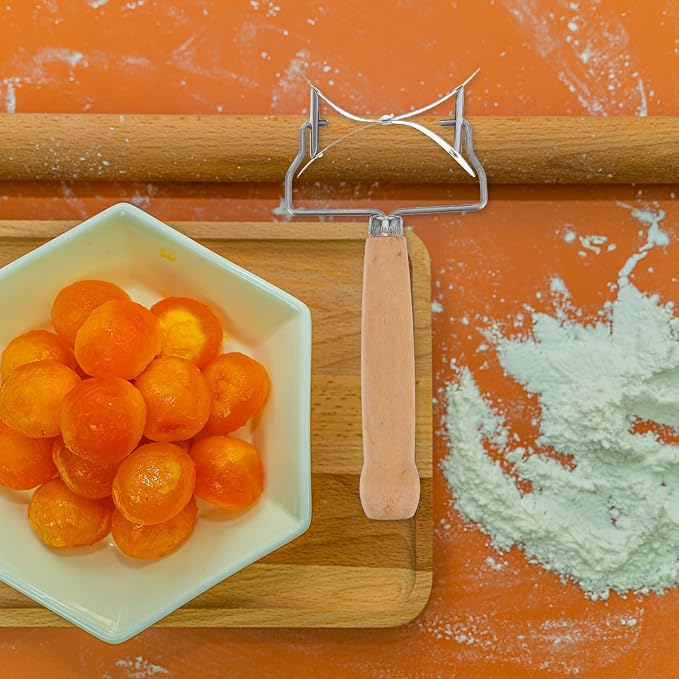 Gatuida Stainless Steel Rolling Pastry Cutter Maker Dumpling Wrapper Circle - Image 9
