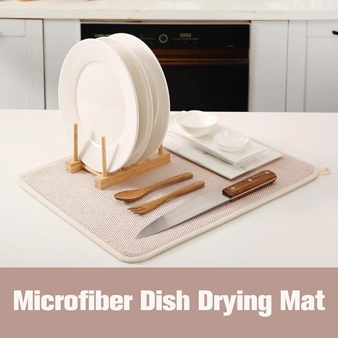 2 Pack Microfiber Dish Drying Mat - Image 3