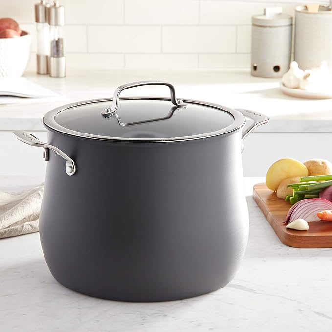 Cuisinart 12-Quart Stockpot, Hard Anodized Contour Stainless Steel w/Cover - Image 2