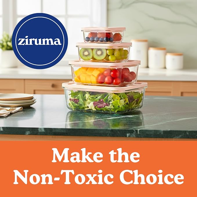 Ziruma Non-Toxic 1.5 cup Glass Food Storage Containers - Image 9