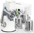 Rotary Cheese Grater Hand Crank, 3 Blades Slicer Shredder, Cheese Grater by Nexsujo