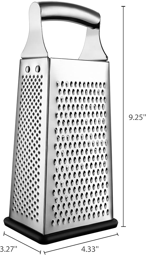Spring Chef Professional Large Parmesan Cheese Grater, Stainless Steel Metal - Image 9