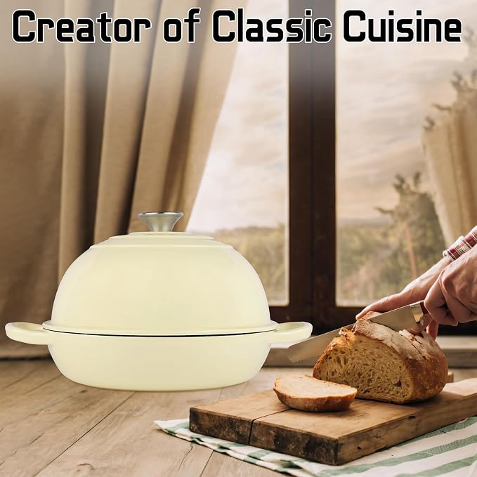 Enameled Cast Iron Bread Oven, Dutch Oven Pot - Image 6