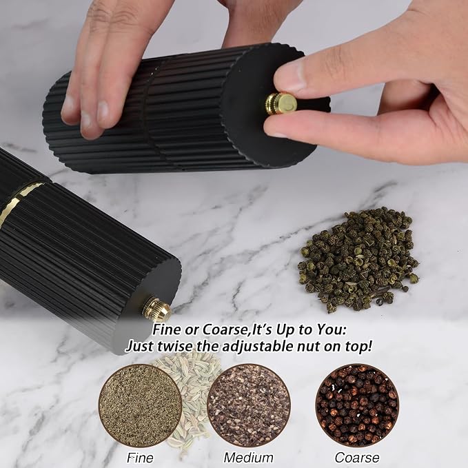 Wooden Salt and Pepper Grinder Set - Image 4