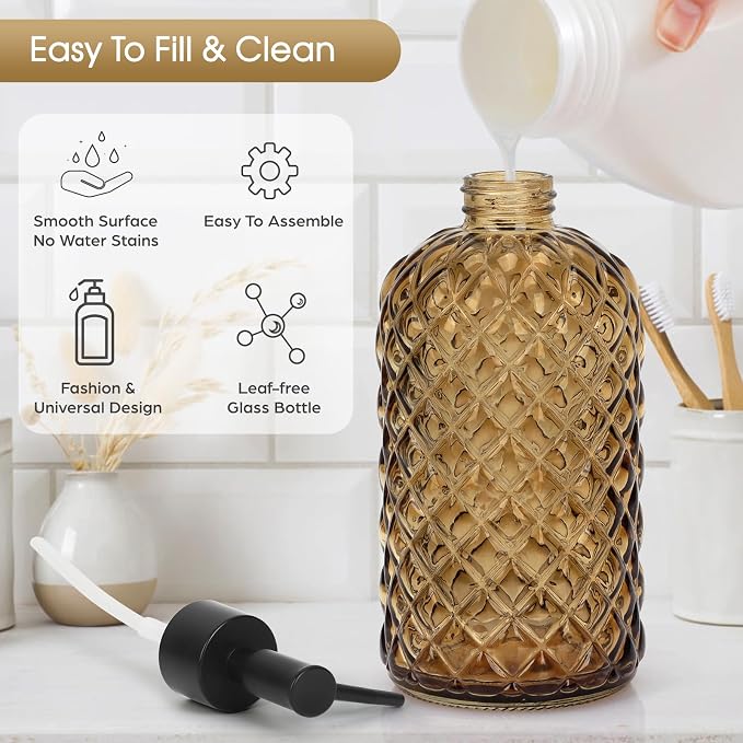 Topsky Gem Glass Soap Dispenser - Image 2