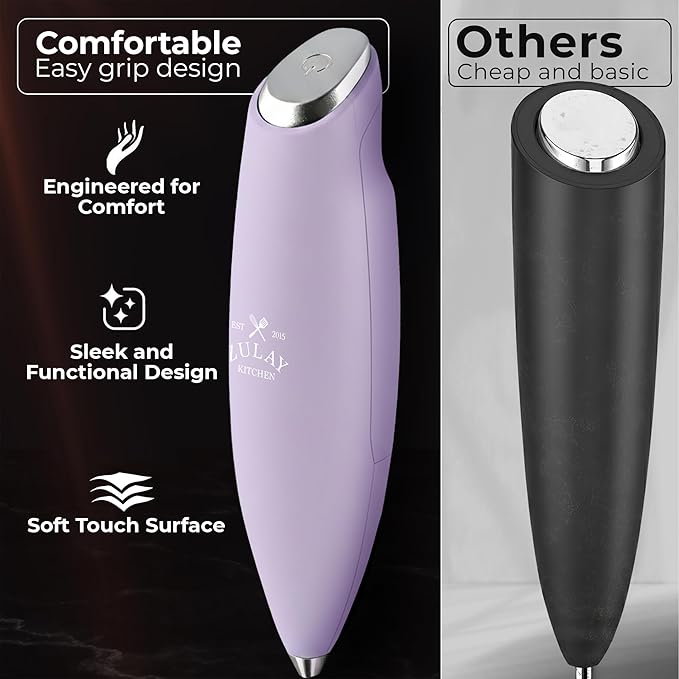 Zulay Kitchen Patented Tornado Triple Whisk Milk Frother - Image 4