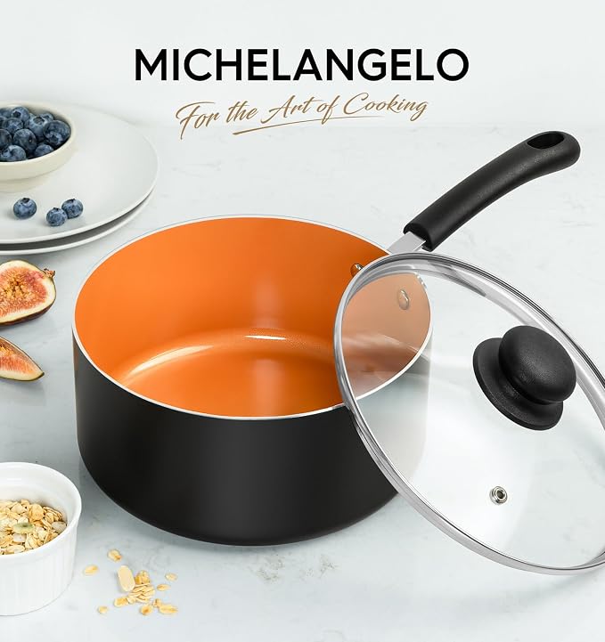 MICHELANGELO Nonstick Sauce Pan - Image 6
