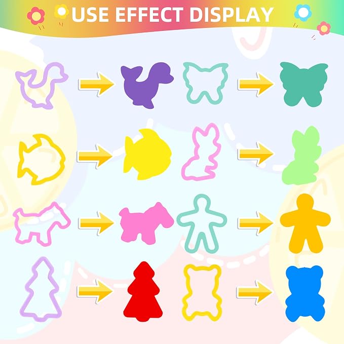 Dough Tools Set for Kids – 22 PCS Macaron Color Dough Play Tools - Image 4