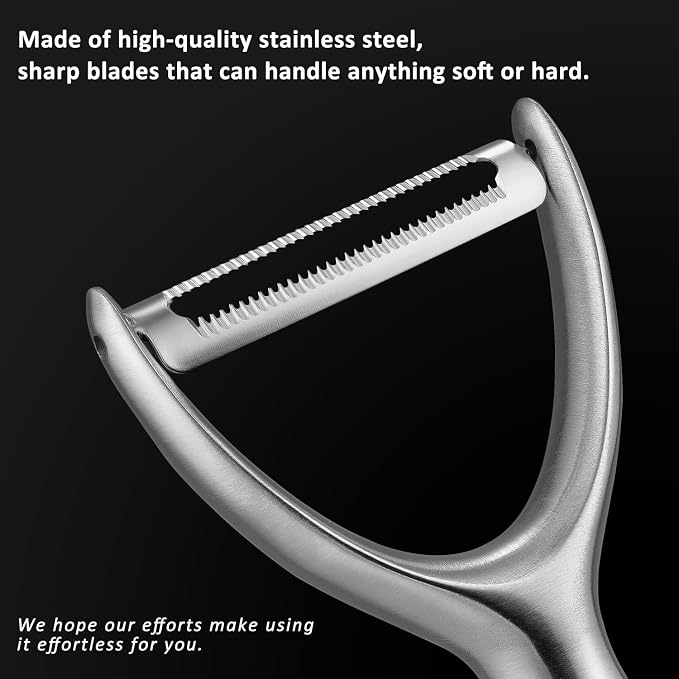 Serrated Blade Premium Y Type 304 Stainless Steel Multifunctional Kitchen - Image 4
