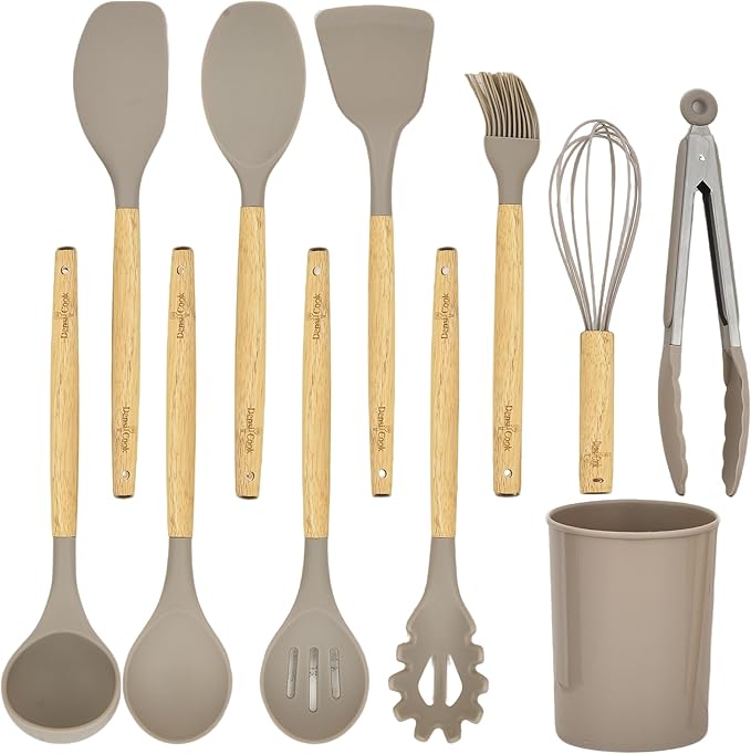 Silicone Cooking Utensils Set by Unknown