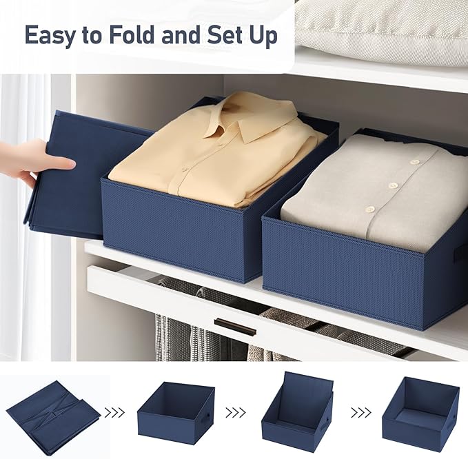 DIMJ Closet Storage Bins 10 Pack - Image 4