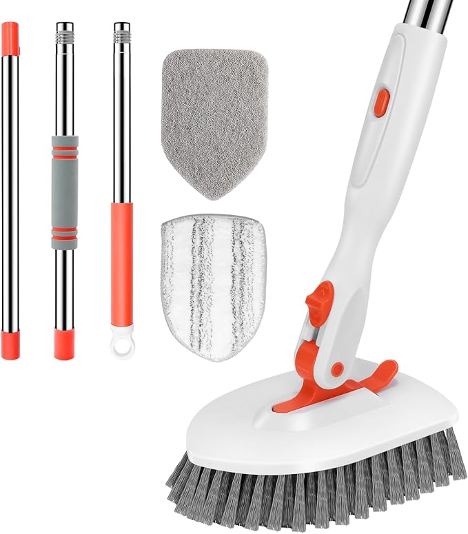 SetSail Tile Tub Scrubber Brush 3-in-1 Shower Scrubber by SetSail