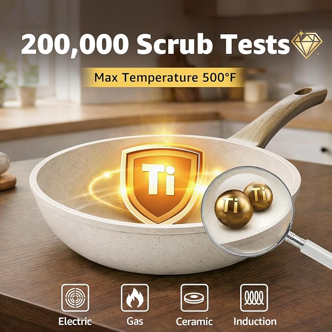 25Pcs Pots and Pans Set Non Stick, Ceramic Cookware - Image 3