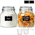 ComSaf 2-Pack 74oz Wide-Mouth Glass Jars by ComSaf