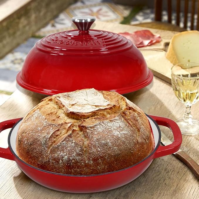 Enameled Cast Iron Bread Oven, 6 Quart Dutch Oven - Image 9
