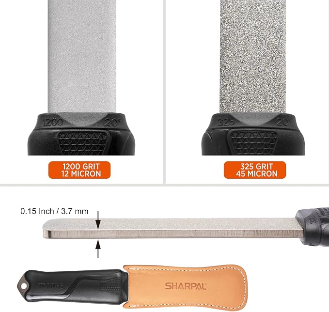 SHARPAL 127N Dual-Grit Diamond Sharpening Stone File Garden Tool Knife Sharpener - Image 4