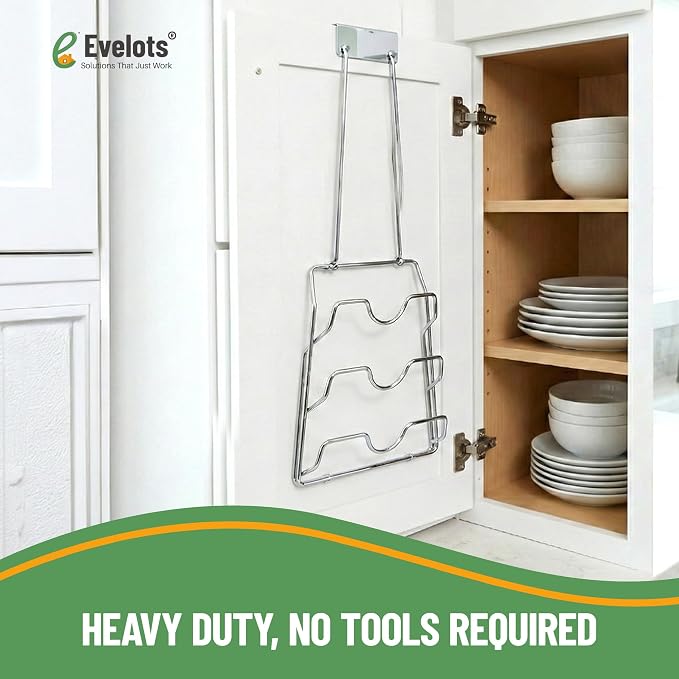 Evelots 2-in-1 Pot Lid Organizer - Image 7