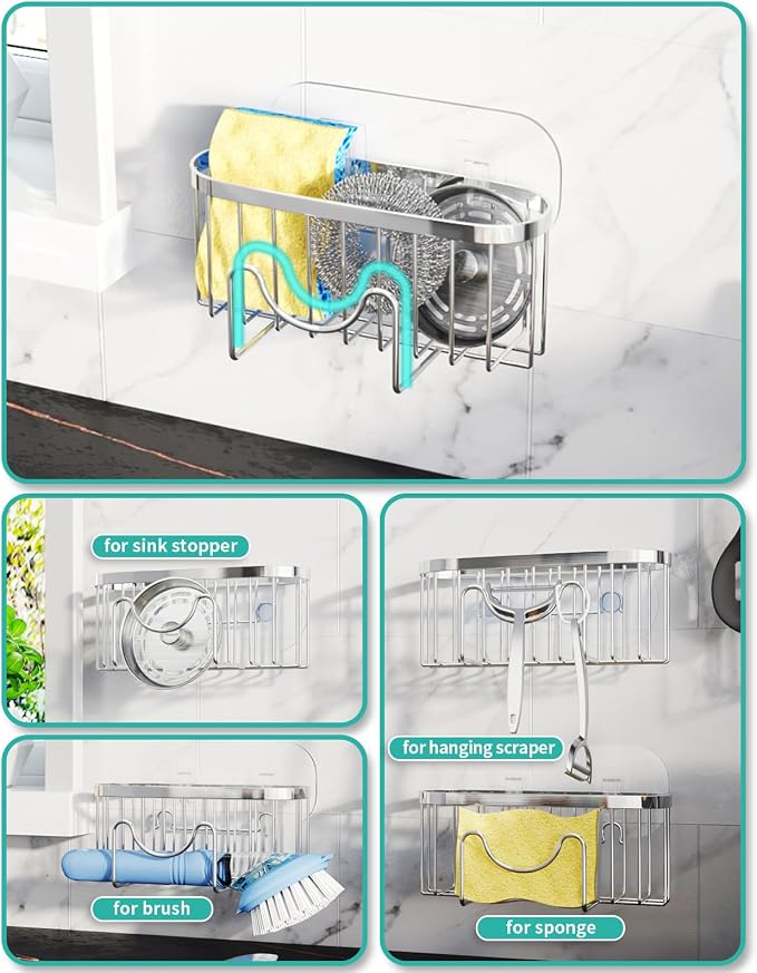 HapiRm Kitchen Sponge Holder for Sink - Image 2