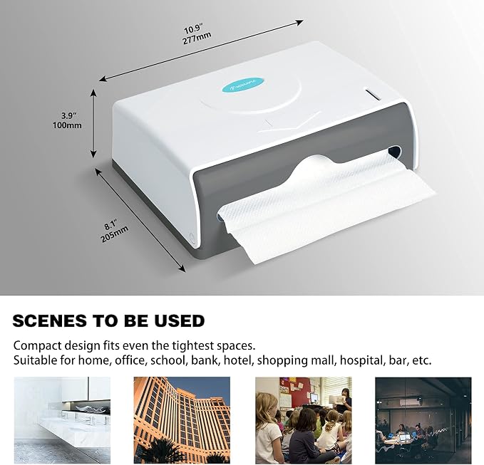 Folded Paper Towel Dispenser Wall: Modunful Compact ABS Dispenser - Image 4