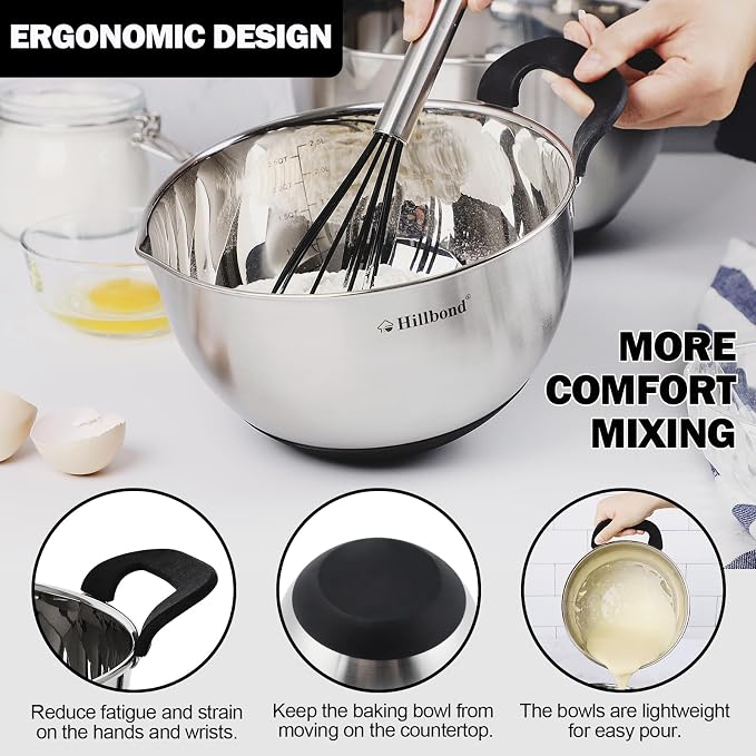 Hillbond Stainless Steel Bowls - Image 2