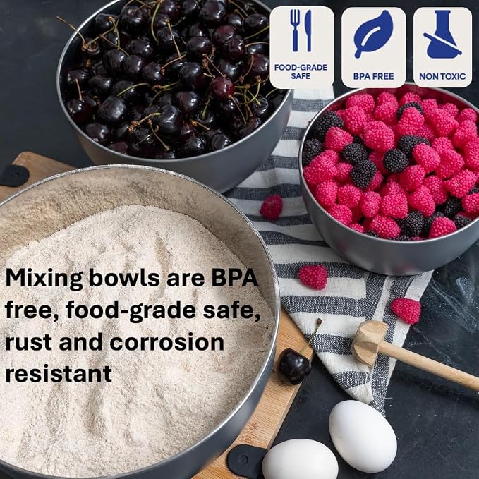 WHYSKO® Stainless Steel Mixing Bowls - Image 5