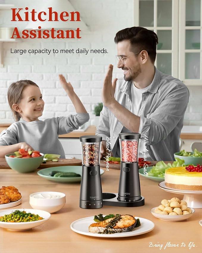 Electric Salt and Pepper Grinder Set - Image 8