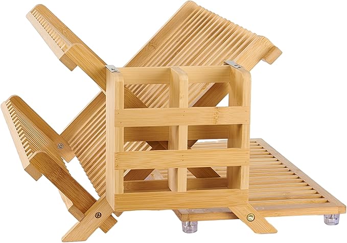 NOVAYEAH Bamboo Dish Drying Rack by NOVAYEAH
