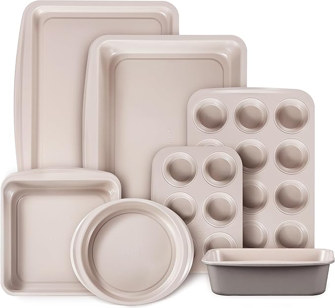 CAROTE 7-Piece Nonstick Stackable Baking Pans Set by CAROTE