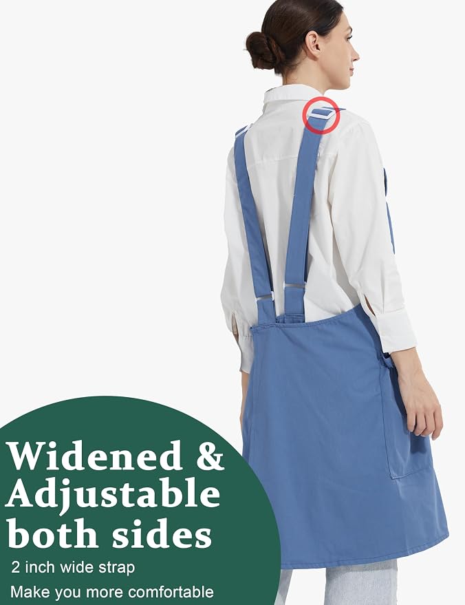Cozy Adjustable Cross Back Aprons - Image 3