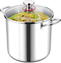 LIANYU 12 QT Stock Pot with Lid, 12 Quart Deep Tall Large Soup Pot by LIANYU