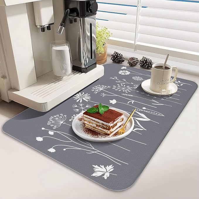 Dish Drying Mat for Kitchen Counter 2 Pack - Image 3