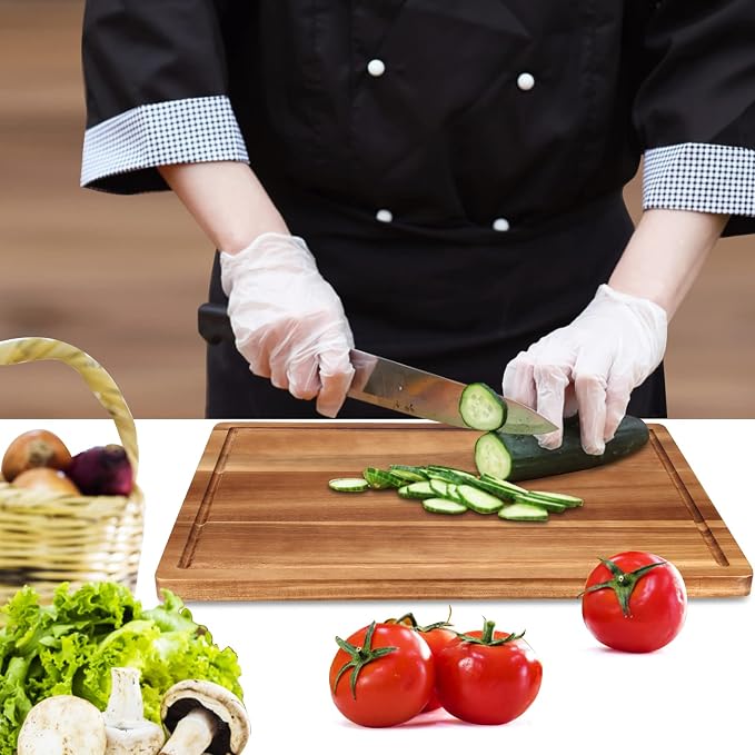 17" Best Solid Acacia Wood Cutting Boards - Image 6