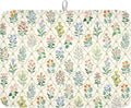 Floral Dish Drying Mat for Kitchen Counter Spring Summer Wild Flowers Diamond by Unknown