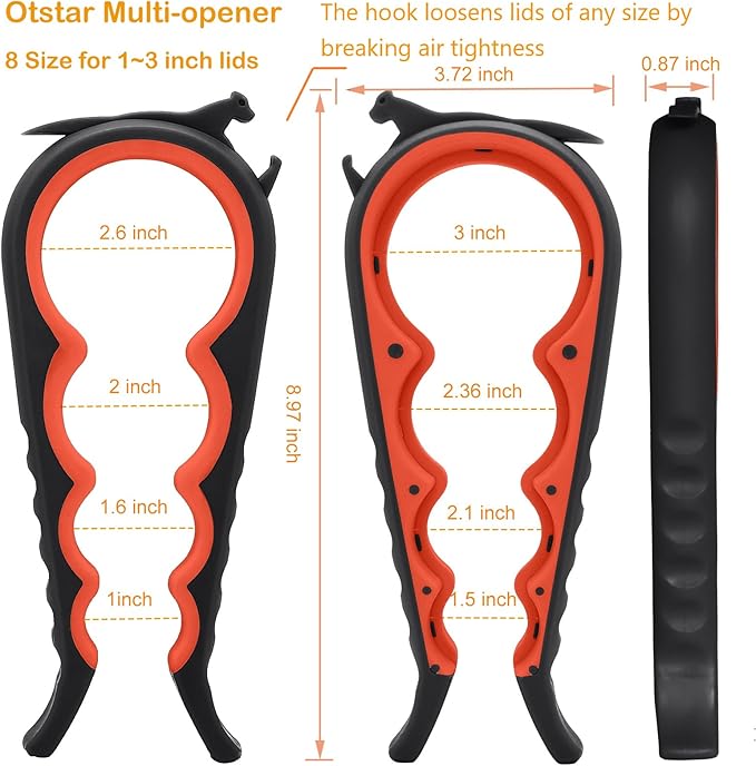 Otstar Jar Opener Bottle Opener and Can Opener - Image 2