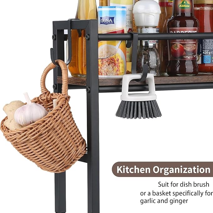 Meangood Spice Rack Shelf for Kitchen Stove, Over the Stove Shelf - Image 6