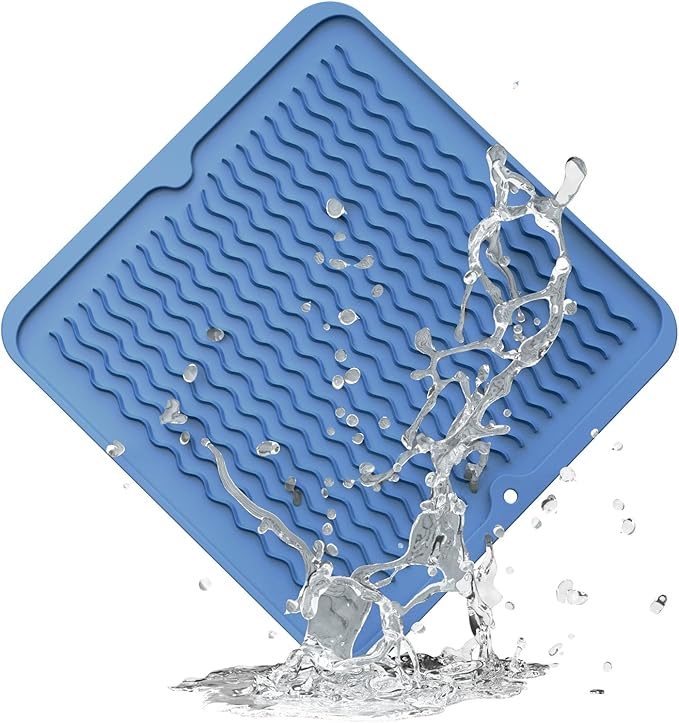 ZLR Silicone Dish Drying Mat 12" x 12" Square by ZLR
