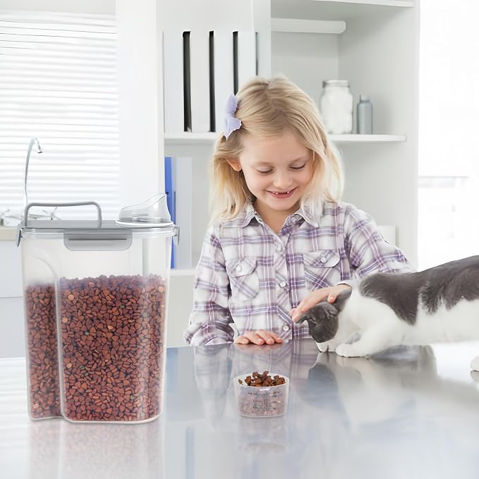 LEAWALK 5Lbs Airtight Cat Dog Food Storage Container - Image 8