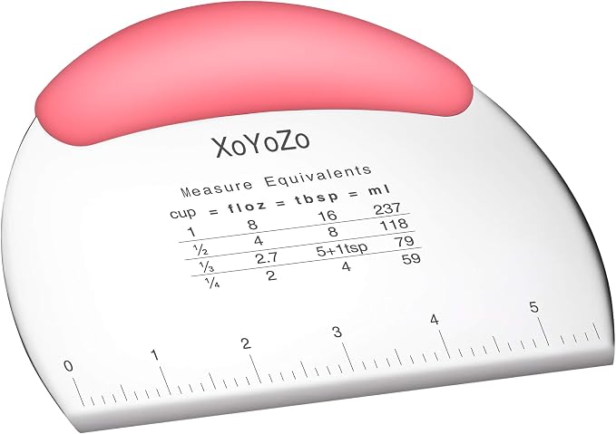 1 pcs Dough Pastry Scraper Chopper/Stainless Steel Dough Scraper Cutter by XoYoZo