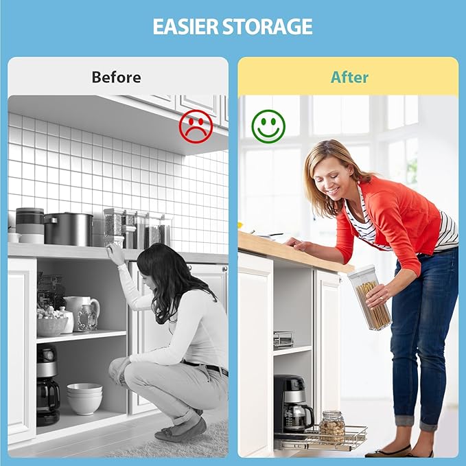 ZOINLIY Pull Out Cabinet Organizer, Versatile Slide Out Kitchen Organizers and - Image 6