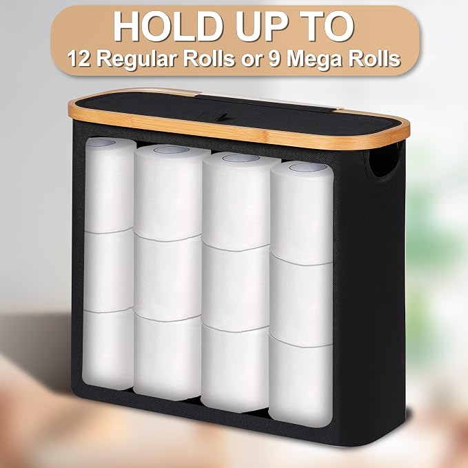 efluky Toilet Paper Basket 28L, Toilet Paper Holder - Image 4