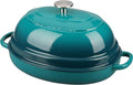 EDGING CASTING Enameled Oval Cast Iron Dutch Oven Pot by EDGINGCOOKWARE