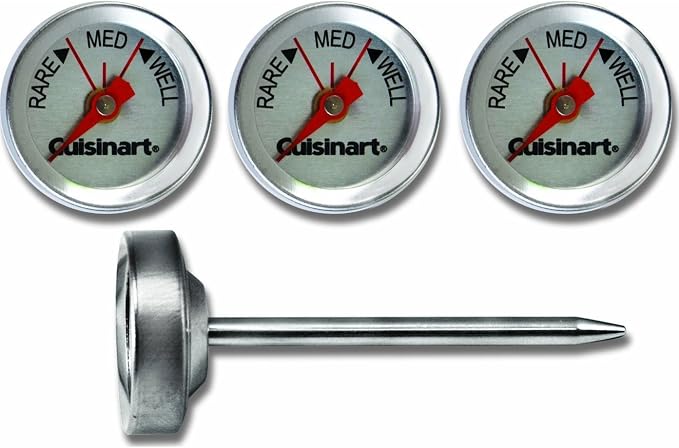 Cuisinart CSG-603 Outdoor Grilling Steak Thermometers, Stainless Steel by Cuisinart