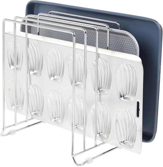 mDesign 5 Slot Pot and Pan Rack — Metal Wire Rack by mDesign