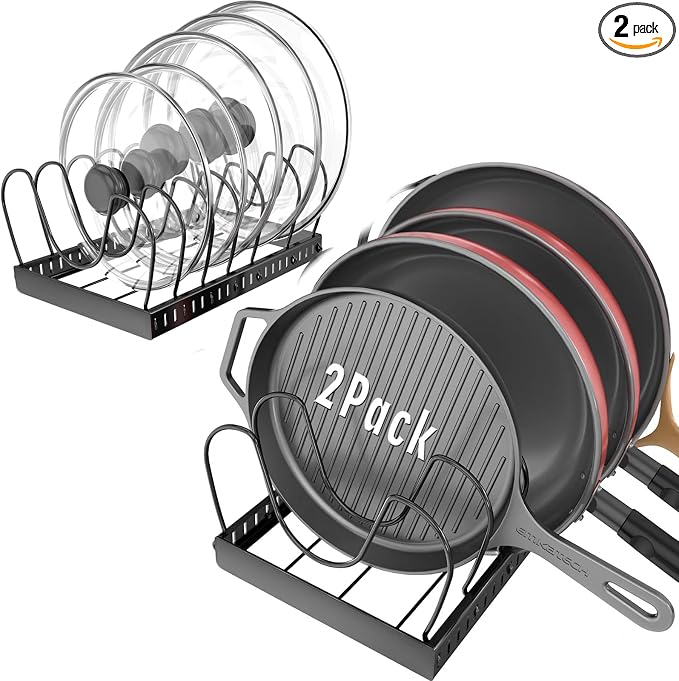2PACK Pot Lid Organizers Inside Cabinet by Unknown