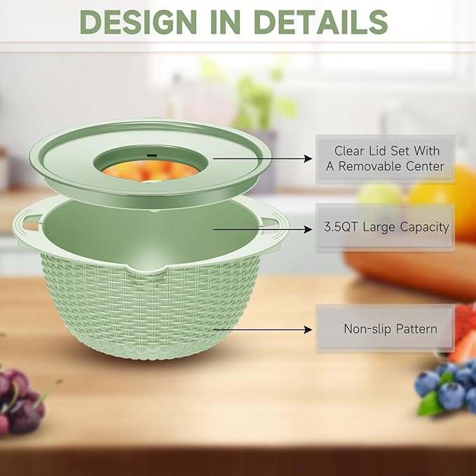 4-1 Strainer with Bowl & Spoons Set - Image 7