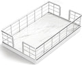 Wican Marble Guest Towel Holder Tray by Wican