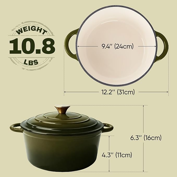 Vintage Style 4.5 Quart Dutch Oven Pot - Image 4