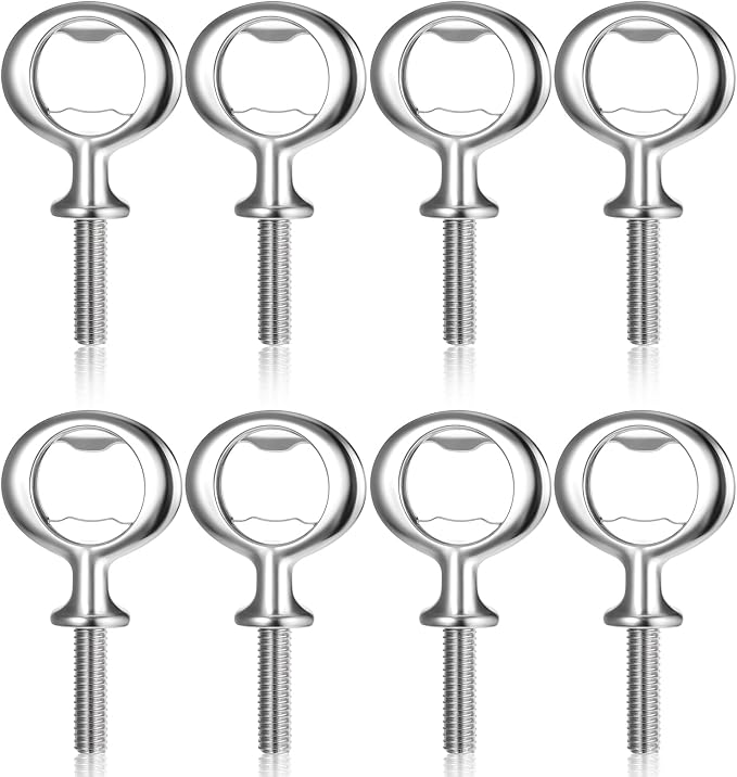 Metal Bottle Opener Kit 8 Pcs Stainless Blank Bottle Openers Inserts Hardware - Image 2